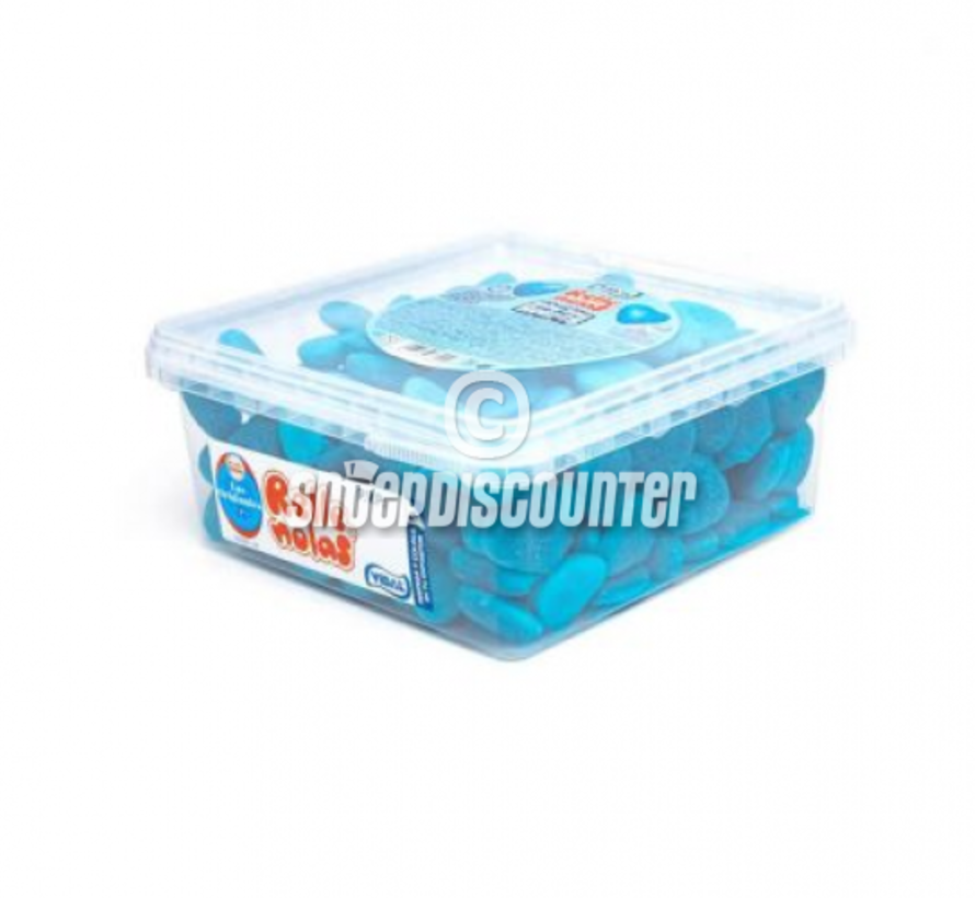 Raspberry Shiny Blue Heart -Silo 150 stuks