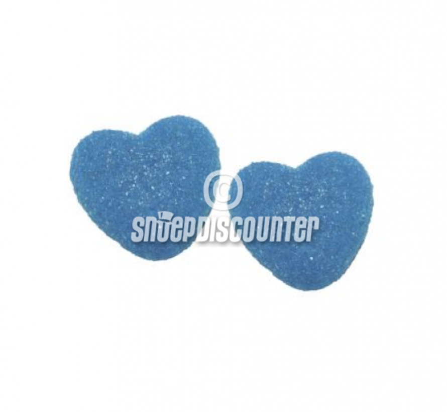 Raspberry Shiny Blue Heart -Silo 150 stuks