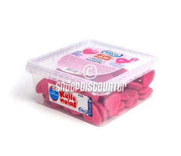 Vidal Strawberry Shiny Heart -Silo 75 stuks