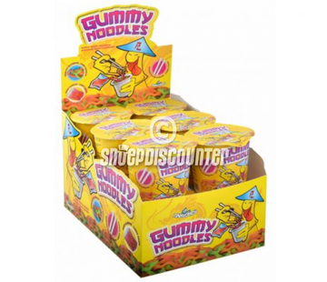 Funny Candy Gummy Noodles -Doos 12 stuks