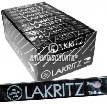 Perfetti Van Melle Benelux Lakritz Drop Toffee -Doos 40 stuks