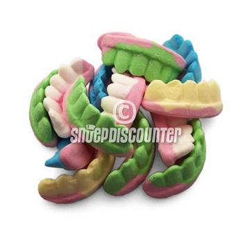 Vidal Tanden gebitjes foam dentures - 250 stuks
