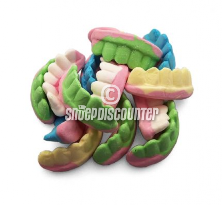 Tanden gebitjes foam dentures - 250 stuks