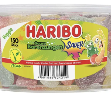 Haribo snoep Haribo Saure Bärenzungen -Silo 150 stuks