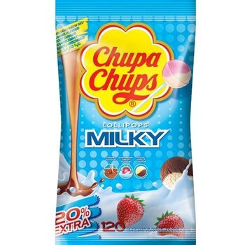 Chupa Chups Chupa Chups Milky Lollys  -Zak 120 stuks