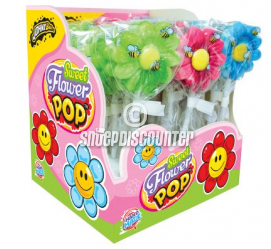 Sweet Flower Pop Lolly -Doos 30 stuks