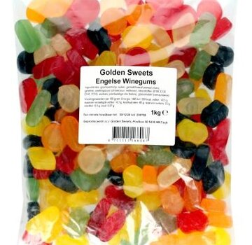 Golden Sweets Engelse Winegums - 1 kilo