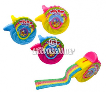 Funny Candy Jelly Roll Machine zure mat -Doos 12 stuks