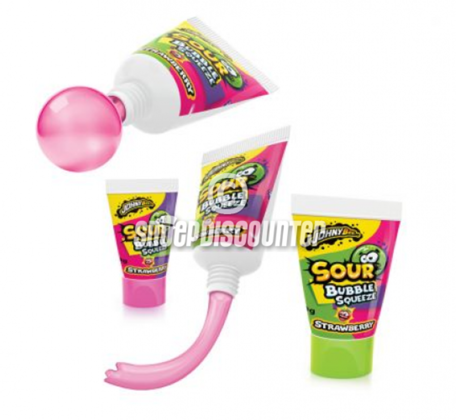 Sour Bubble Squeeze Tube Gum- Doos 24 stuks