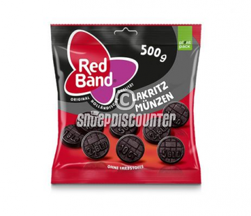 Red Band snoep Drop Munten -zak 500 gram
