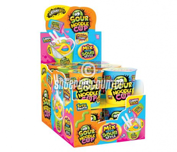 Johnny Bee SOUR Noodles Cup -Doos 12 stuks