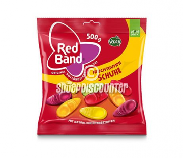 Red Band snoep VEGGIE Winegum Schoentjes -zak 500 gram