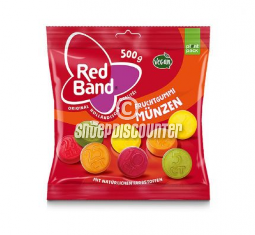 Red Band Winegum Munten -zak 500 gram