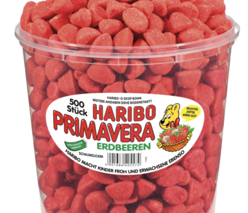 Haribo snoep Primavera Aardbei -Silo 500 stuks