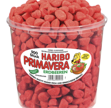 Haribo snoep Primavera Aardbei -Silo 500 stuks