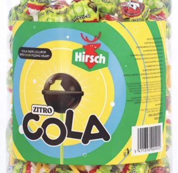 Hirsch Cola Citroen Lolly- Silo 100 stuks