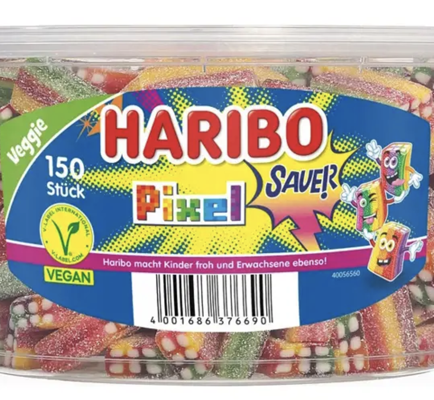 Haribo Sauer Pixel -Silo 150 stuks