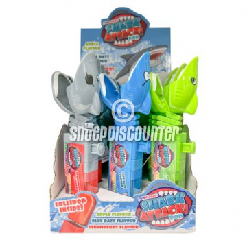 Bip Shark Attack Pop up lolly -Doos 12 stuks