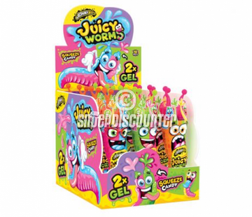 Johny Bee Juicy Worms -Doos 12 stuks