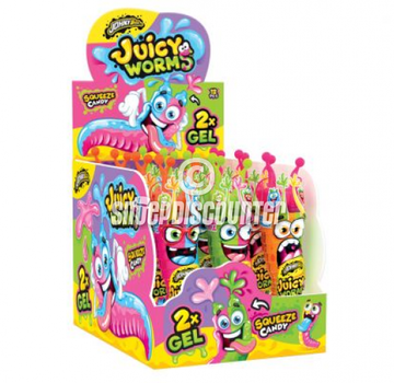 Johny Bee Juicy Worms -Doos 12 stuks