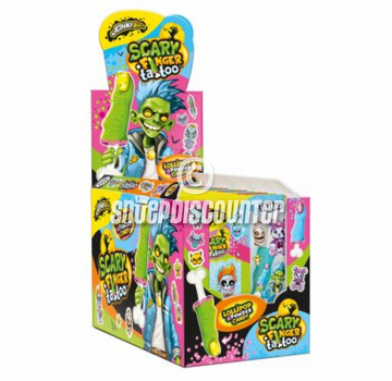 Johnny Bee Scary Finger + Tattoo -Doos 18 stuks