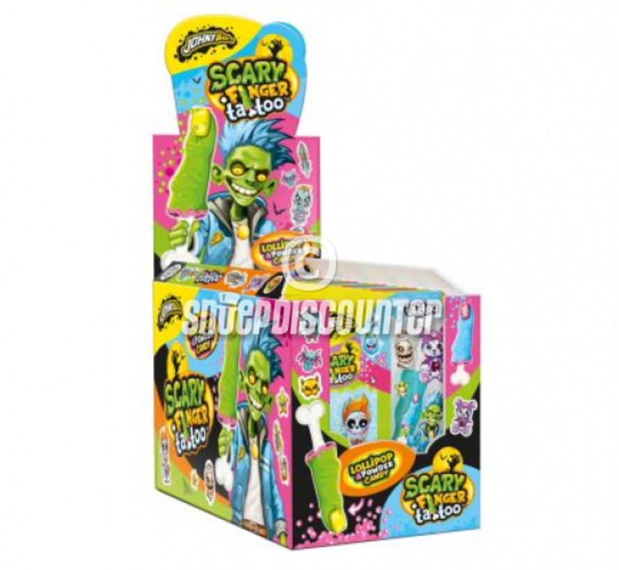 Scary Finger + Tattoo -Doos 18 stuks