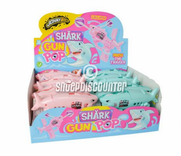 Johnny Bee Shark Gun Pop -Doos 12 stuks