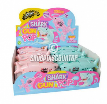 Johnny Bee Shark Gun Pop -Doos 12 stuks