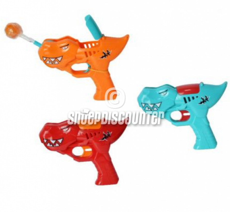 Dino Gun Lollypop -Doos 12 stuks