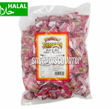 Halal ZED Candy Jawbreakers Strawberry -Bulk 1 kilo