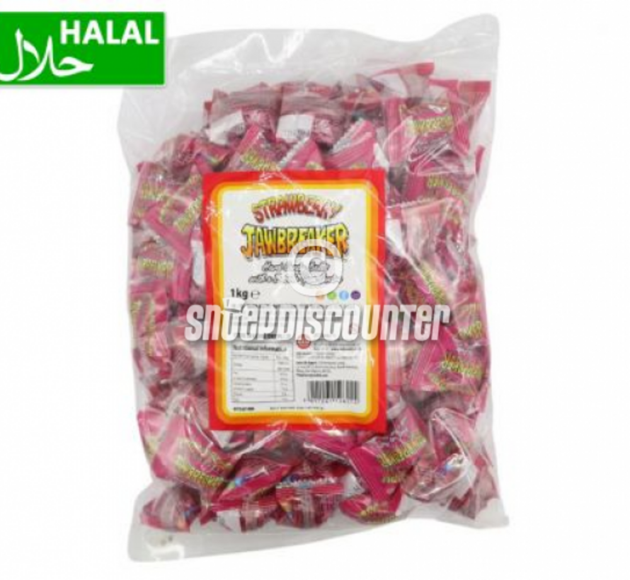 Jawbreakers Strawberry -Bulk 1 kilo