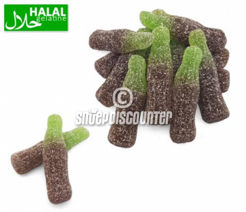 Halal Jake  Gesuikerde sour cola bottles -1 kilo