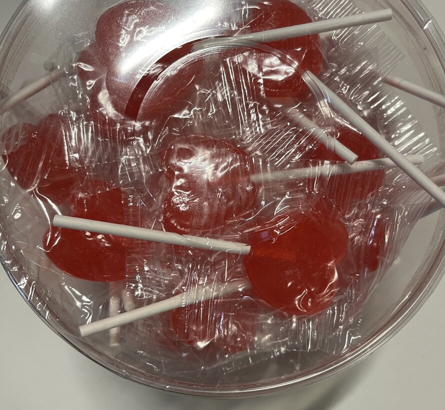 Hart lolly - 75 stuks