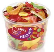 Red Band snoep MEGA MIX fruitgummies - Silo 1.300 gram