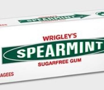 Wrigley's Spearmint kauwgom -pakje 10 stuks