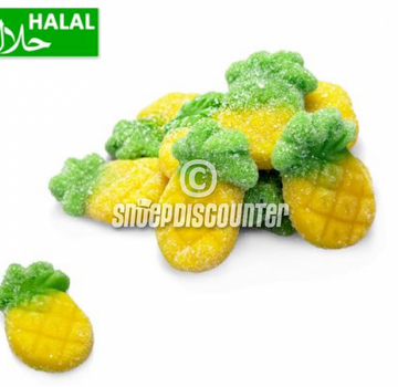 Halal Snoepdiscounter Sour Ananas Pineapple - 1 kilo