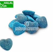 Halal Snoepdiscounter Sour Blue Hearts -1 kilo