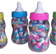 Baby snoep Roze Baby Fles XXL met 20 Stuks Mini flesjes - Copy