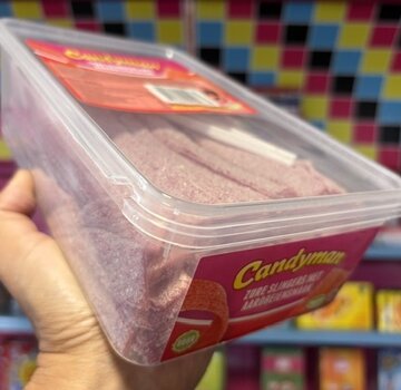 CandyMan VEGAN Zure Aardbei Matjes - 1 kilo