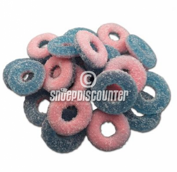 Franssons Fizzy Ringar sour rings - Silo 1,5 kilo