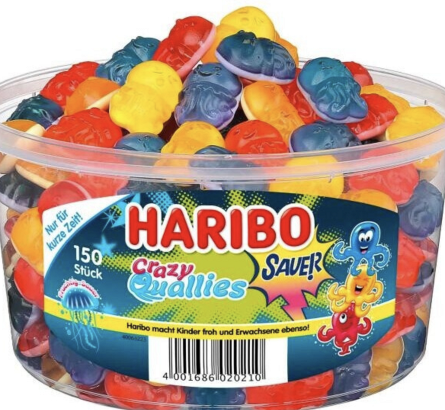 Haribo kwallen - silo 150 stuks/ 1.065 gram