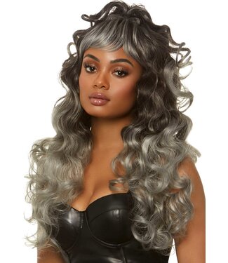 Leg Avenue Long curly wispy bang wig