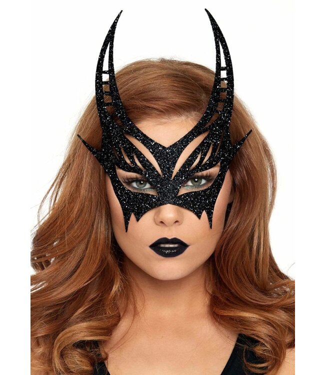 Glitter devil mask