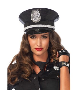 Sequin Cop Hat