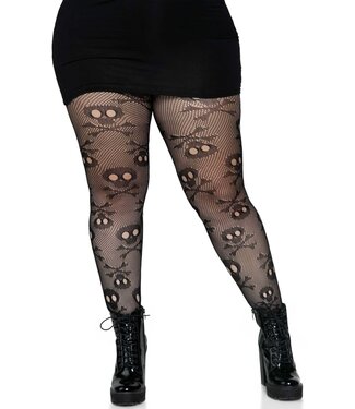 Pirate Booty skull net tights