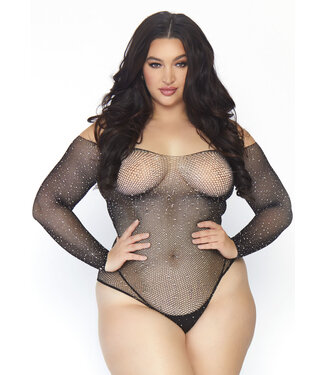 Crystalized fishnet bodysuit +