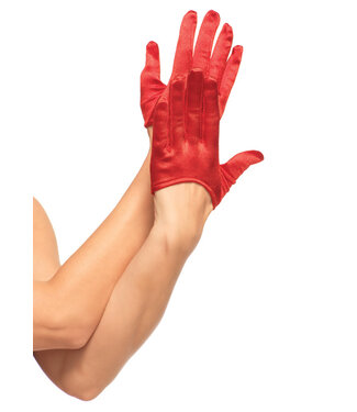 Mini Cropped Satin Gloves