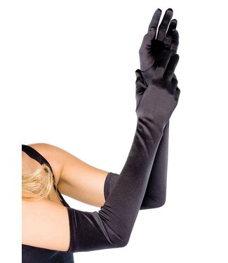 Satijnen handschoenen extra lang