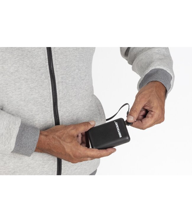 Beheizter Hoodie - Dual Heating | Herren - Grau