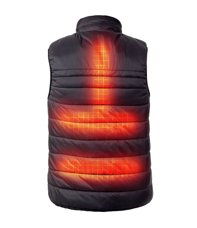 Wattierte Weste Herren – Dual Heating | USB